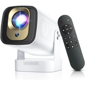 [ Auto Focus / Keystone ] Smart Projector with Wifi and Bluetooth 5.4, SALANGE 1080P Native Projectors 4K, Short Throw Projector w Built in Apps, Android 11, Mini Portable Proyector HY260pro