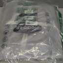 MooMee Bedding Duvet Cover Set 100% Washed Cotton Linen Like Textured Breathable Durable Soft Comfy (Heathered Dark Grey, Full 80" x 90")