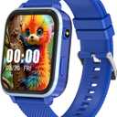 Toloso Kids Smart Watch Boys, Kids Watch with GPS Tracker Pedometer Video Calling Chat Message Puzzle Games Camera Flashlight Alarm Clock Class Mode & SOS, GPS Watch for Kids Age 5-12 Years Old (Blue)