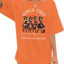 Girls Will Be Girls Witch Shirt Halloween Oversized T Shirts Witchy Vibes T-Shirt (M, Orange)