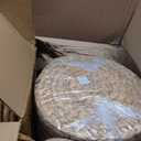 50 Set 13 Inch Round Woven Placemats with Pearl & Rhinestone Napkin Rings