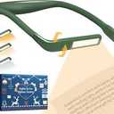 Neck Reading Light, Book Light for Reading in Bed, Eye-friendly Wide Reading Lamp, Bendable Arms & 2 Bright Lights, Rechargeable Booklight Stepless Dimming, Book Lover Gift Knit Crochet Craft