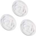 Melamine Slow Feeder Cat Bowls - Set of 3 Cat Food Dishes - Fun Maze Design for Slow Feeding - Dishwasher Safe - White  3