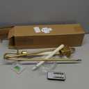 Tessco for you Metal Wall Mount Candle Sconces with 9.6" LED Flameless Taper Candles and Remote Timer 16.5" Wall Hanging Sconces Set for Living Room Fireplace Hallway Stairway(Gold,2 Set)