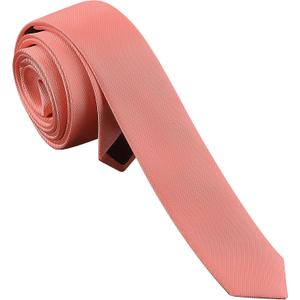 Branduce Men's Skinny Ties Solid Color Formal Neckties 1.58" (4CM) Slim Ties For Men