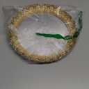 YANIZU Decorative Mirror Tray, Round Hollowed Out Design, Organizer for Makeup, Jewelry, Perfume, Vintage Display and Serving Tray for Dresser, Counter and Coffee Table, 12inchesX 12inches, Gold