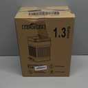 CEROELDA Small Trash Can with Lid-5L/1.3 Gal,Stainless Steel Outdoor Dog Poop Garbage Can-Farmhouse Retro Metal Waste Bin w/Step Pedal for Bathroom Bedroom Office-Soft Close-Black