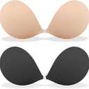MITALOO Adhesive Bra Invisible Sticky Strapless Push up Backless Reusable Silicone Covering Nipple Bras