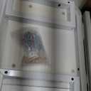 YAOHUOO Dual Monitor Stand Riser, 39Inch Large Monitor Stands for 2 Monitors, Computer Monitor Stand, Wooden Desktop Organizer Shelf for Office Desk Computer, Laptop, TV (White)