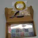 Jewelry Making Kit for Bracelet Necklace Arm Cuff Earring DIY Supplies, Butterfly Bee Charm Beads Fake Pearl Metal Wire