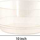 Hioasis 8 Pack Plastic Serving Bowls 128oz Gold Glitter Plastic Bowls Heavy Duty Disposable Serving Bowls for Party Snack & Salad & Candy & Bar Buffet