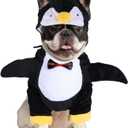 DELIFUR Dog Halloween Penguin Costume - Adorable Pet Clothes Animal Cosplay Halloween Costume for Medium Dogs Holiday Funny Outfits (Penguin, Large)
