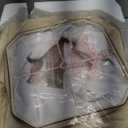 Vintage Floor Lamp for Living Room, 65" Tall Lamp with Nightlight and Beige Faux Silk Shade, Farmhouse Standing Lamp for Bedroom, Office Corner, or Study, Elegant Rustic Home Decor (LED Bulb Included) (Antique Brass-No Tray)