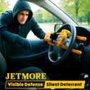 JETMORE Steering Wheel Lock Anti Theft Car Device with Adjustable Design Car Lock in Compatibility Car Wheel Lock with Reinforced Steel Car Anti Theft Device with Tamper-Proof Bolts