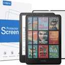 CoBak 2 Pack Tempered Glass Screen Protector for 7" Kindle Paperwhite 12th Gen 2024 & Kindle Colorsoft Signature Edition, Kobo Aura 2 - Fingerprint Resistant, Anti-Bubble - 9H Hardness Film