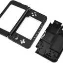 Replecement Case for 3DS LL, Full Housing Case Cover Shell Repair Parts Complete Replacement Kit for 3DS XL Black