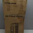 Pelonis Oil Filled Radiator Heater for Large Space, 2025 Upgraded, Space Heaters with 1500W Quiet Warmth Radiant Heater, 3 Heating Modes, Overheat & Tip-Over Protection, Adjustable Thermostat, Black