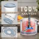 Ninja Creami Pints and Lids - 4 Pack Ninja Creami Pints, 16 oz Ninja Creami Containers, Creami Pint Containers Compatible with Ninja NC299AMZ & NC300 Series Ice Cream Maker - Tight Sealing & Anti-Slip