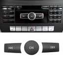 Jaronx Compatible with Mercedes Benz Radio Button Cover Stickers, X204/W204 Radio ON Volume Button Sticker Cover for B Class W246/C Class W204/ E W212/ G/ML W166 CL/SL/CLA/CLS/SLK