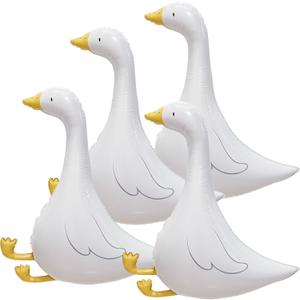 32 Inch Goose Balloons Funny Silly Goose Party Dcor for Baby Shower One Silly Goose Birthday Decorations, 4 Pack