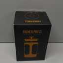 Veken French Press Coffee Maker 34oz,No Plastic Touching Cafe,Thickened Borosilicate Glass Stainless Steel Brewer,Cold Brew Cafetera Teapot for Kitchen Travel Camping,Gifts,Bar Accessories,Dark Pewter