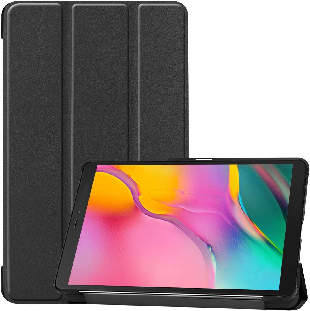 ProCase Slim Case for Galaxy Tab A 8-inch 2019 T290 T295, Light Cover Trifold Stand Hard Shell Folio Case for 8.0 inch Galaxy Tab A 2019 Without S Pen Model SM-T290 (Wi-Fi) SM-T295 (LTE) Black