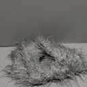 LA CARRIE Viking Queen Faux Fur Collar Shawl Shoulder Wrap Medieval Warm Cape for Women LARP Halloween Costume Accessory (Grey)