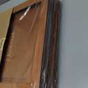 3-Pack Vinyl Record Frame Display for 12x12 Inch, Front Opening Vinyl Record Storage Display, Record Holder for The Wall, LP Cover Display (Brown, 3 Pack)