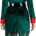 FantastCostumes Women Deluxe Christmas Elf Costume Adult Dark Green Medium