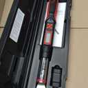 Tapha Tools Adjustable Digital Torque Wrench 2.21 to 44.24 ft-lbs (12-60 N-m) Torque Range, 5-27 mm Adjustable Jaw, LED and Buzzer Notification, Preset Memory, ISO 6789, Calibrated (DKA08N-T060CN)