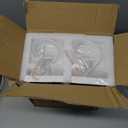 13 in.1-Light Matte White Hardwired Outdoor Wall Lantern Modern Sconce-with Clear Glass 2 Pack