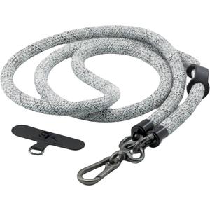 Cell Phone Lanyard Crossbody Rope Around the Neck Wrist Strap for Most Smartphone Case Headset Keychain Offices ID - Camo White (47")