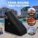 Swimming Pool Lift Chair Protective Cover, 600D Heavy Duty Oxford Fabric Handicap Pool Lift Chair Covers for Global Lift Corp, All Season Pool Lift Cover for UV Resistant, Waterproof (Black)