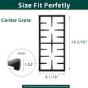 WB31X27150 Burner Grates Cooktop Replacement Parts for GE Grates JXGRATE1 GE Range Grates Center Grate Gas Stove Parts Stove Grates JGB735SPSS Cast Iron Grates JGBS66REKSS Cooktop Grates 1 Pcs