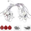 ASAHOM S1070 16.4ft Extension Lights with 12 LEDs, Only Compatible S1070 AI RGBCW Permanent Outdoor Lights, White