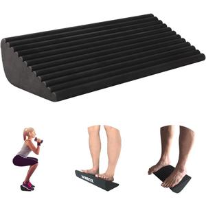 Squat Wedge and Slant Board for Calf Stretching, Foot Stretcher for Physical Therapy, Calf Stretcher for Improving Mobility Balance and Strength Performance