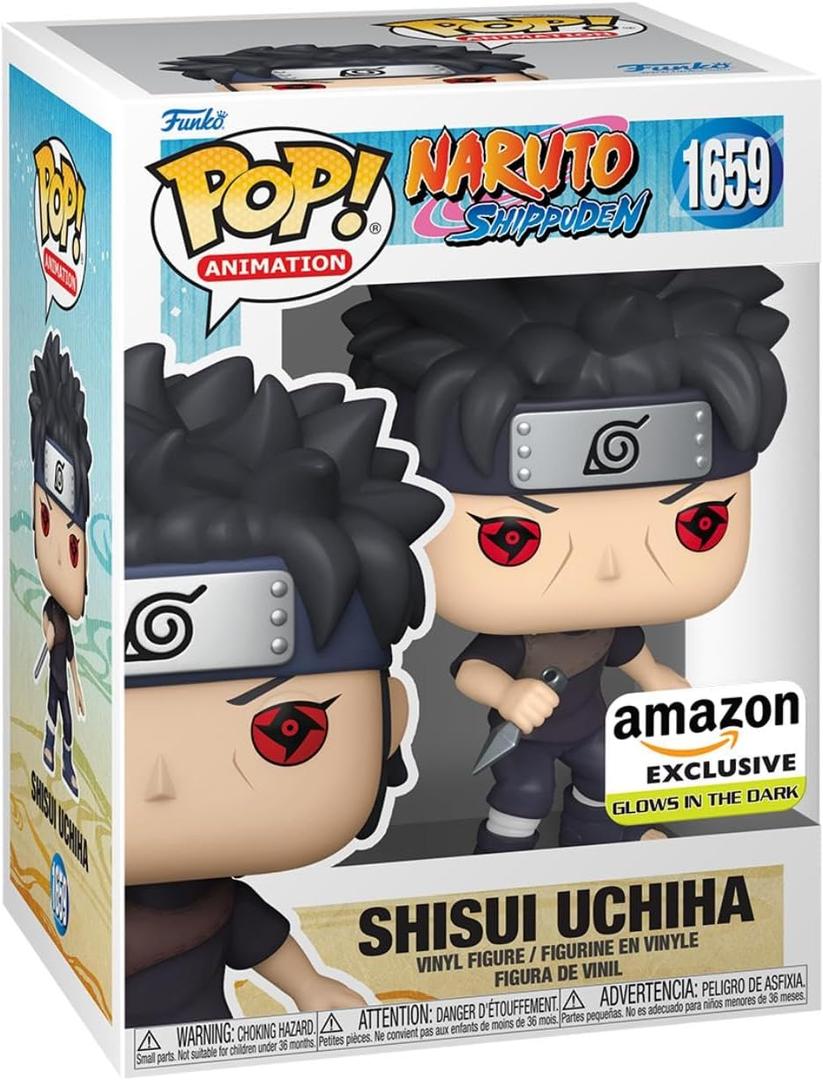 Funko POP! Animation: Naruto - Shisui Uchiha with Kunai - Glow in The Dark - Collectable Vinyl Figure - Gift Idea - Official Merchandise - for Kids & Adults - Anime Fans