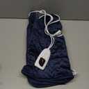 Deepsoon Heating Pad,Electric Heating Pads for Back,Neck,Abdomen,Moist Heating Pad for Shoulder,Knee,Arms,Legs,Dry/Moist Heat & Auto Shut Off,Christmas Gifts for Men and Women,Navy Blue,40x20 Inch