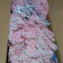 7 FT Flocked Artificial Christmas Tree Hinged with 500 LED Lights 1200 Branch Tips