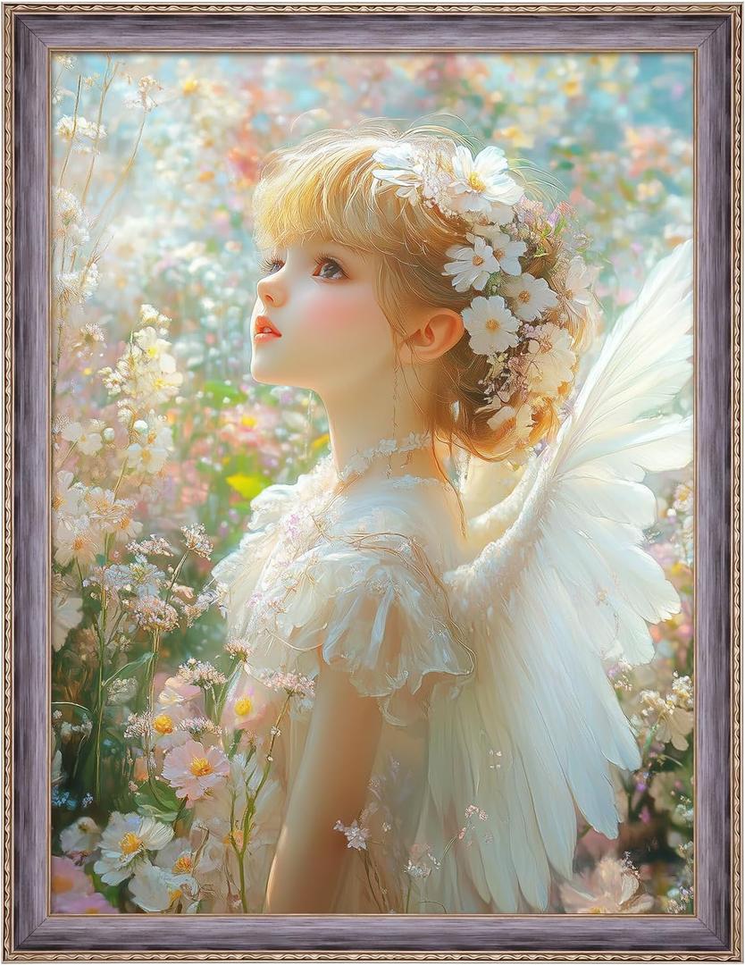 18x24 Frame Rustic Gray, Retro 24x18in Picture Frame with Floral Trim, for 18 x 24inch Gallery Photo Pic with HD Plexiglass, 1.6in Widen 0.8in Thick, Horizontal Vertical Wall Display