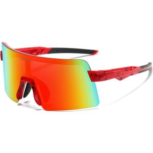 OMEKOL Two Sizes For Adults and Youth Polarized Sunglasses Men Women Outdoor Sport Baseball Glasses UV400 Cycling Eyewear (Ap5)