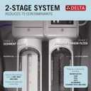 Delta Clarifi Advanced 2 Stage Under Sink Water Filter System, Water Filter for Kitchen Sink Beverage Faucet, DWQ3502020