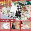 2 x 2 Pcs Christmas Kitchen Towels, Winter Christmas Hand Towels Classic Hand Towels-Black White Buffalo Plaid, Holiday Decor Farmhouse Home Kitchen Bathroom, Party Supplies Housewarming Xmas Gift-A20