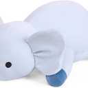 Weighted Elephant Stuffed Animals 24", 4.2 Pounds Blue Weighted Plush for Kids Adults Boys Girl, Cute Plushies Soft Pillow Toy for Christmas, Valentine's, Birthday Gifts