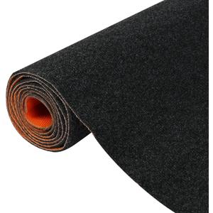 Nisorpa Carpet Runner, 4 x 16.4FT Indoor Outdoor Floor Mat with Non-Slip TPE Rubber Backing Commercial Carpet Runner Hallways Area Rugs for Kitchen Balconies Living Room Dining Room (Dark Gray) (3'11" x 16'5" (Rectangular))