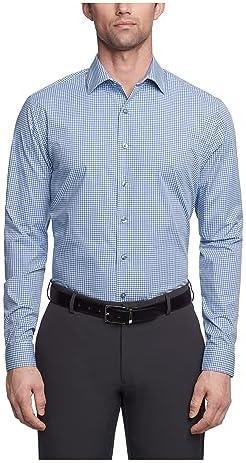 Kenneth Cole Men's Dress Shirt Slim Fit Checks and Stripes (Patterned) 2XL
