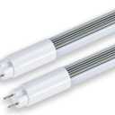 T8 T12 4FT LED Bulbs Light Tube Type A+B 18W 2250LM, F32T8/F40T12 LED Replacement(18W=30W), 5000K Daylight, Plug and Play or Ballast Bypass, Dual-End, UL & DLC Listed(2 pcs)