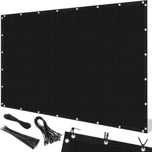 Artpuch 90% Sun Shade Cloth, 10 x 12 FT Pergola Shade Cover Canopy with Grommets, Sun Screen Fabric Tarp for Patio, Outdoor, Garden, Backyard, Black