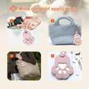 2 x Pet Memorial Keychain Dog Paw Keepsake Photo Holder