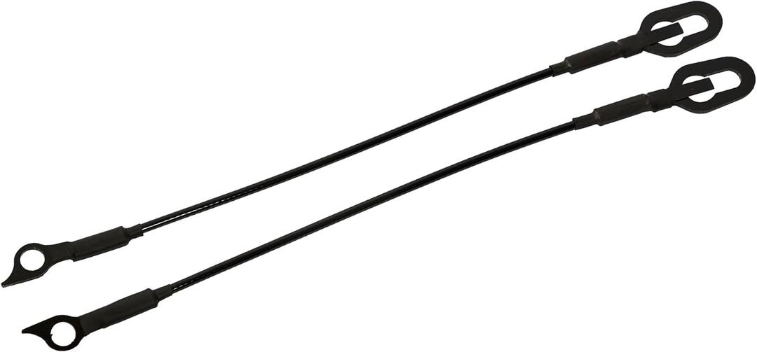 Rear Truck Tailgate Tail Gate Support Cable Replacement for Dodge Ram 1500 2500 3500, 2 Pcs Pickup Tailgate Lift Straps 55345124AB, Black